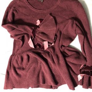 Lame Bryant Burgundy Sweater